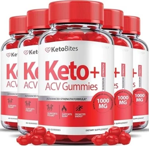 Keto Bites ACV Gummies Max Strength Weight Loss Supplement (300 Gummies) 5-Pack - Picture 1 of 5
