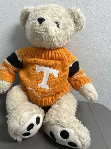 tennessee volunteers plush bear 16” VGCColleg Football Sports 🧡Orange Sweater T Cover