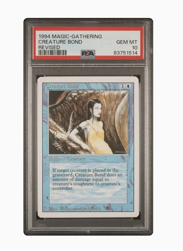 1994 Magic The Gathering MTG Revised Creature Bond PSA 10 Gem Mint (514) - Image 1 of 1