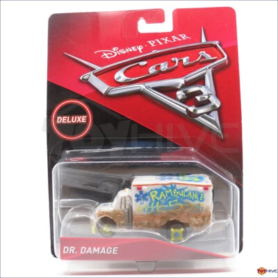 Disney Pixar Cars 3 Deluxe Dr. Damage Rambulance Thunderhollow 2016 por Mattel Foto 1 de 2