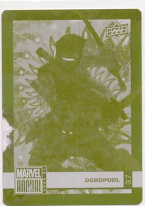 2020-21 Marvel Annual Printing Plate 37 Deadpool - Picture 1 of 1