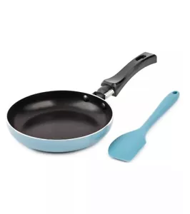 Brooklyn Steel Co. Mini Round Fry Pan & Spatula 2-Pc. Set - Frost - Picture 1 of 2