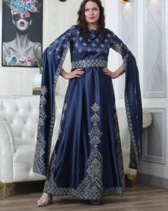 Arabic Traditional Dress For women Thoub ثوب تقليدي عربي مطرز - Picture 1 of 6