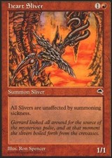 1x Heart Sliver LP, English MTG Tempest
