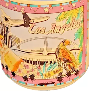 KWC Los Angeles Landmarks Hollywood Beverly Hills Knott's Farm & More Scenic Mug - Picture 1 of 6