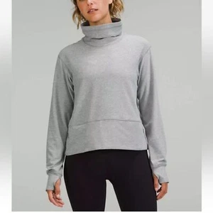 Lululemon Ready to Rulu Pullover meliert Raceway grau Sweatshirt Athleisure 8 - Bild 1 von 11