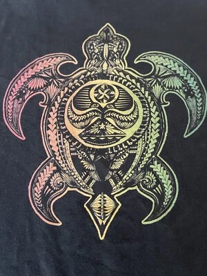 Hawaiian Islands Creations Shirt Mens XL Black Short Sleeve Crew Y2K Surf HIC - Изображение 1 из 4