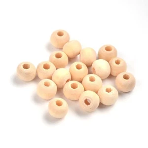 LOT de 250 PERLES en BOIS rondes BRUT NATUREL 6 x 5 mm création bijoux enfants - Imagen 1 de 1