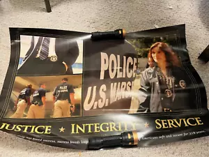 Official United States Marshal Justice Poster - 30x15 - Picture 1 of 1