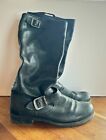 Vintag Frye Veronica Slouch 77605 Black Leather Harness Riding Boots Womens 7.5