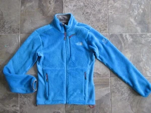 The North Face Women's Medium Plush Fleece Jacket Coat Aqua Blue Summit Series - Picture 1 of 14