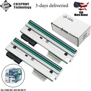 2X Nuevo cabezal de impresión para impresora de etiquetas térmicas CAB A4 A4+ XD4T 300 ppp 5954072 - Imagen 1 de 2