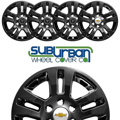 '15-20 Chevrolet Suburban Tahoe 18" NEGRO BRILLANTE cubiertas de rueda # IMP-377BLKN SET/4 Foto 1 de 4