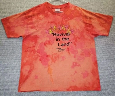 VTG 1993 Revival In The Land Tshirt Mens XL Tie Dye JESUS Tee Single Stitch USA - Image 1 of 4
