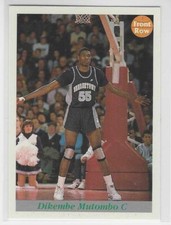 1992 Front Row Draft Picks DIKEMBE MUTOMBO Gibraltar Back Promo Georgetown