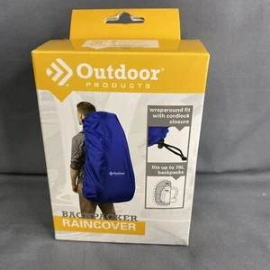 Outdoor Products Regular Backpacker Raincover Blue Water Resistant New In Pac - Picture 1 of 4
