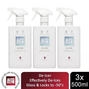 Autoglym De-Icer Szybko usuwa mróz, lód lub śnieg bez ponownego zamrażania 500ml, 3 szt. - Zdjęcie 1 z 8