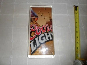 Vintage COORS LIGHT Coors Brewery Acrylic Door Handle Sign Heavy Duty Rare - Picture 1 of 9