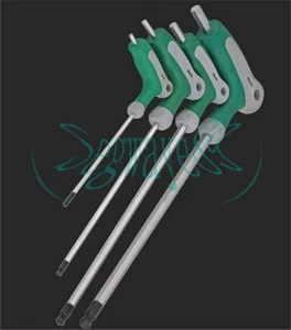 T Handle Allen Wrench Ball End Hex Key Long Arm CR-V Steel 2.0mm-10mm Metric - Picture 1 of 1