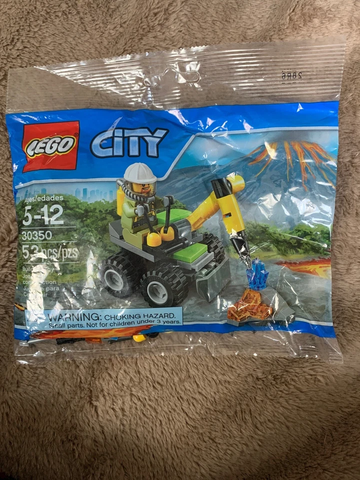 LEGO CITY Volcano Jackhammer with Explorer Polybag 30350 FACTORY SEALED - Image 1 of 2
