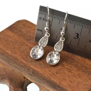 Lucky Brand Beautiful Crystal Earrings. 033E - Picture 1 of 5