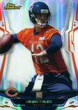 2014 Finest Refractors #120 David Fales RC Chicago Bears