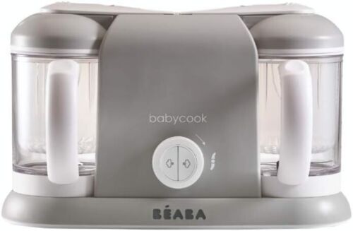 Beaba Babycook Duo Baby Food Maker 4 in 1 Food Procesor Blender and Cooker Gray