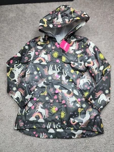 Fabletics Kids Unicorn Raincoat W/Hood - Size Medium - NWT - Picture 1 of 6