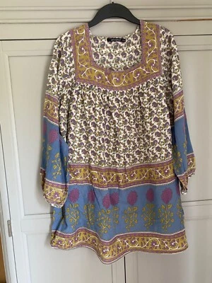 Y2K Primark Boho Chic Tunic Size 16 Kelim Kilim Top Shirt Paisley Bohemian Retro - Image 1 of 4