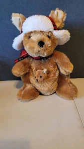 RBI Littman Jewelers Peluche Sydney & Joey Canguro & Bebé 2014 Trampero Sombrero Bufanda - Imagen 1 de 5
