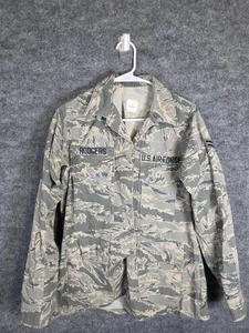 US Air Force ABU Jacket Womens 4R Camo Utility Ripstop Tiger Stripe Patches - Picture 1 of 11