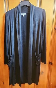 Max & Co. Max Mara Womens Black Knit Long Cardigan Size L - Picture 1 of 5
