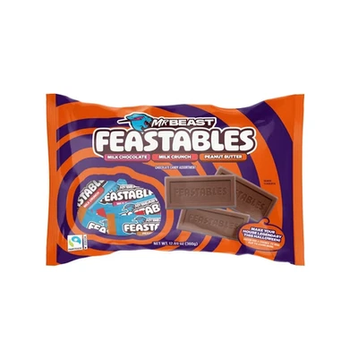 Feastables Halloween Milk Chocolate Assorted Variety pack, 30 Bars 360g Plastic - Image 1 of 4