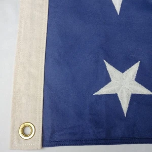5' X 10' Large American Flag Embroidered Stars Sewn Stripes 2 Grommet UNUSED - Picture 1 of 5