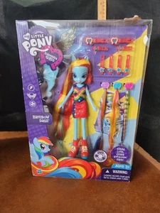 My Little Pony Equestria Girls Rainbow Dash Puppe extra lange Haare 2013 Hasbro Neu in OVP - Bild 1 von 12
