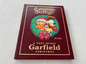 🖊Signed EASTON PRESS Season's Eatings A VERY MERRY GARFIELD CHRISTMAS Jim Davis - Imagen 1 de 12