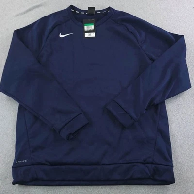 Nike Therma Dri-FIT Training Sweatshirt Mens XL Navy Blue Pullover Athletic Top - Image 1 of 4