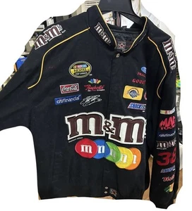 JH DESIGN Racing Jacket m&m's Size 4XL Black/Yellow - Picture 1 of 3