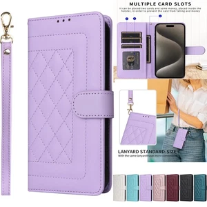 For Xiaomi Poco C65 C55 14 Ultra 13t Leather Wallet Case Strap Flip Phone Cover - Picture 1 of 19