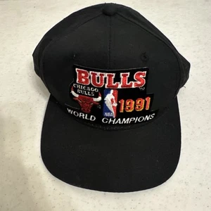Vintage NBA finals Chicago Bulls World Champions 1991 Snapback Hat unworn MINT  - Picture 1 of 6
