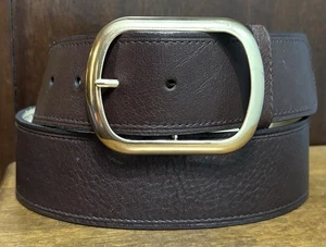2011 Coldwater Creek braun Leder Obergürtel Gr. M/38 1-7/8" breit mm Futter sehr guter Zustand - Bild 1 von 8