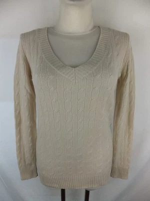 IRIS VON ARNIM Pullover - 100% Kaschmir - 36 - S - creme - Zopfmuster - TOP - Bild 1 von 4