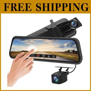 10" Touch Screen Dual Lens Dash Cam - Picture 1 of 9