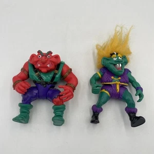 Vintage Troll Warriors Action Figures Finn & Vegar 1992 Tyco Trolls - Picture 1 of 7
