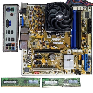 Asus M2N68-La AM2 Motherboard Athlon 64 X2 4050E CPU 2GB RAM Gebrauchtes Set - Bild 1 von 9