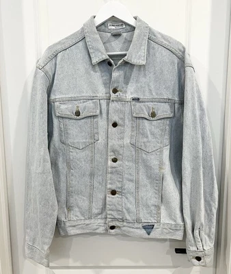 Vintage Guess Georges Marciano Jacket Men’s Large Denim Trucker Made USA 80s-90s - Image 1 of 4