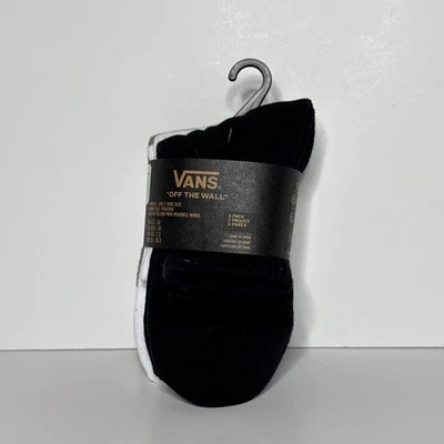NUEVO CON ETIQUETAS VANS Calcetines de media pantorrilla negros/blancos/grises para niñas/mujeres talla US 6,5-10 Foto 1 de 3