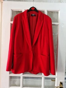 Ladies Red Mango Jacket Size M 14 - Picture 1 of 3