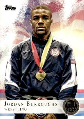 2012 Topps U.S. Olympic Team & Hopefuls #85 Jordan Burroughs Gold - Image 1 of 2