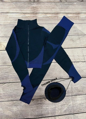 Traje sin costuras de 2 piezas para mujer (elástico) (S/M) y (L/XL) Foto 1 de 3